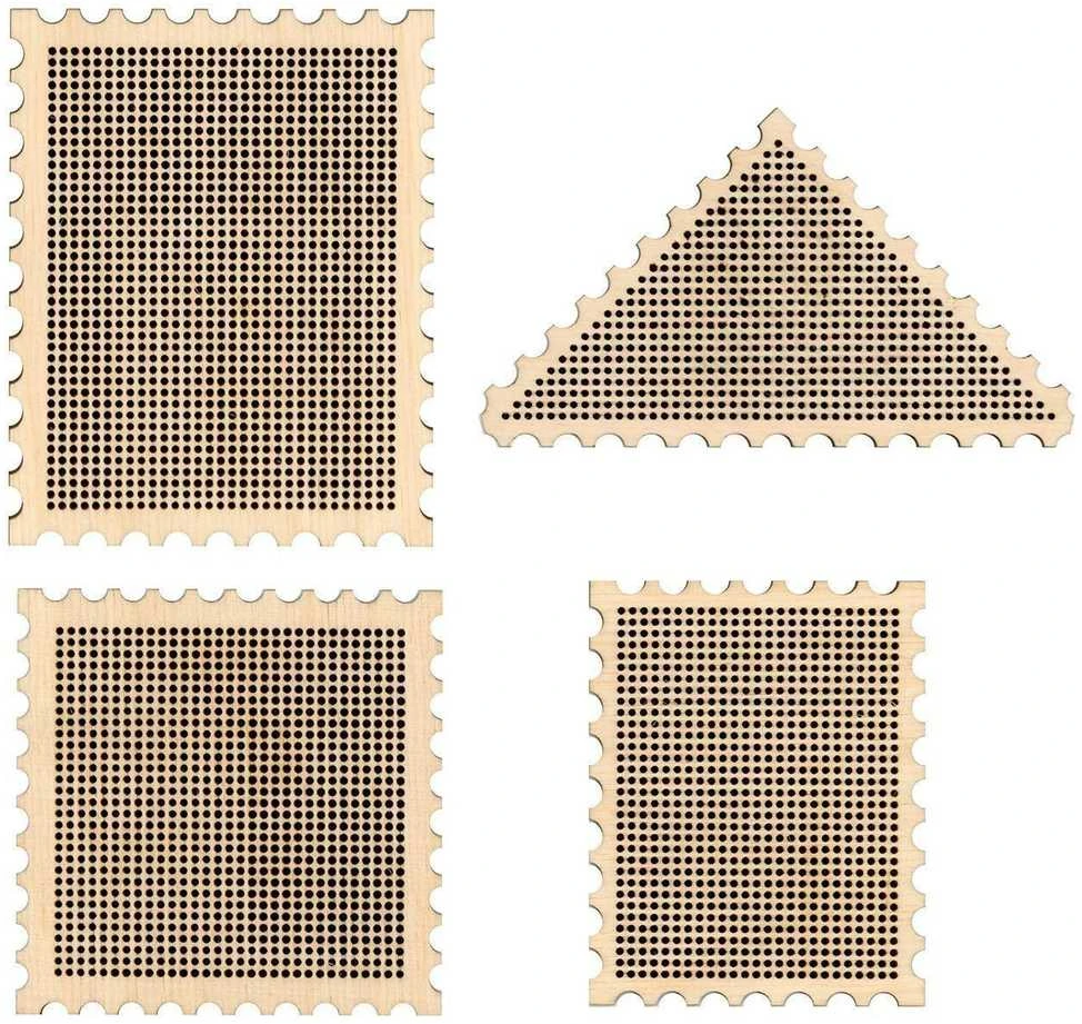 MP Studia Beldizart Kryželiu ant medinio pagrindo "USSR stamps. Magnets" SO-115