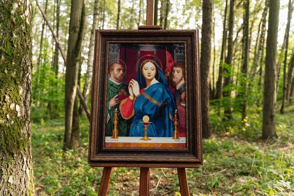 Zolotoe Runo Beldizart Siuvinėjimo rinkinys "Madona prieš taurę su sakramentu 1841" 57 x 41,5 cm S/MK062