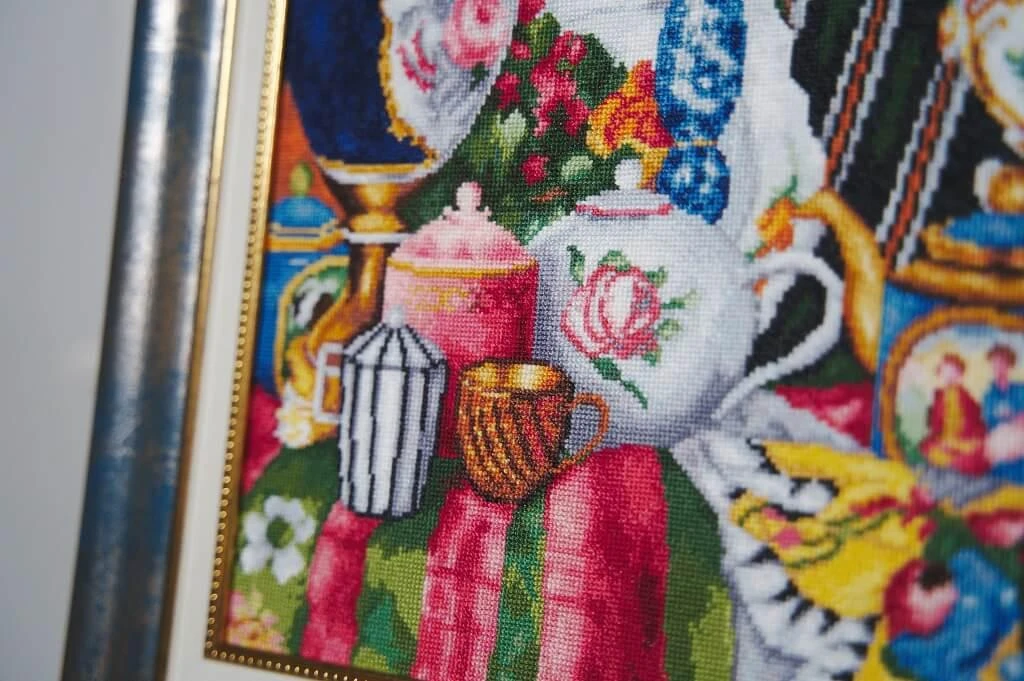 Zolotoe Runo Beldizart Siuvinėjimo rinkinys "Porcelianas ir gėlės. 1915" 40,8×35 cm S/MK075