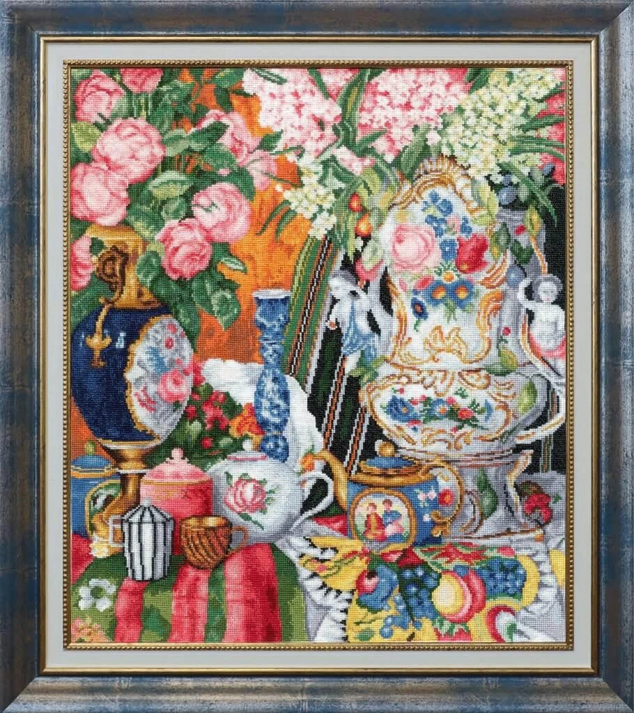 Zolotoe Runo Beldizart Siuvinėjimo rinkinys "Porcelianas ir gėlės. 1915" 40,8×35 cm S/MK075