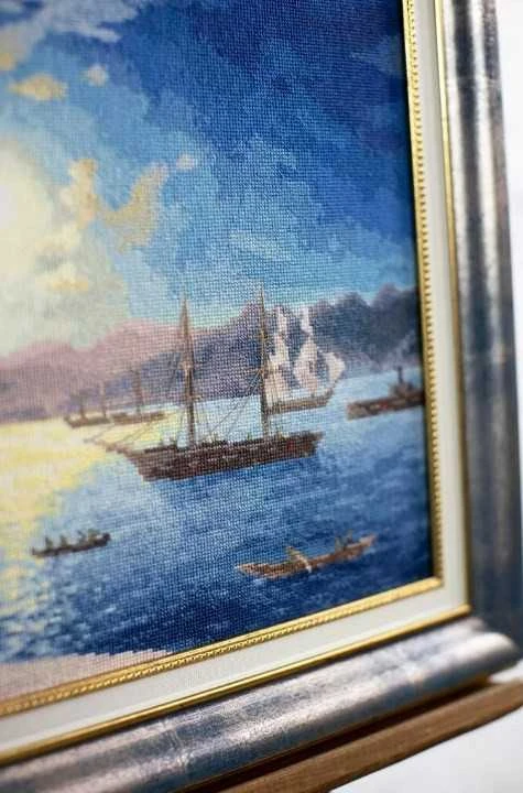 Beldizart Skaičiuojamos kryželių siuvinėjimo rinkinys "Mėnesienos naktis Bosfore. 1894" 48x31 cm S/MK083