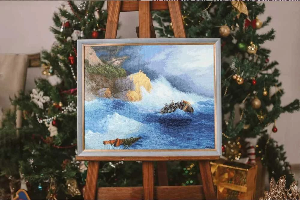 Beldizart Siuvinėjimo rinkinys Laivo avarija 41.3x51.3 cm S/MK104
