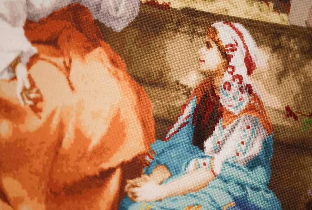 Beldizart Kryželiu siuvinėjimo rinkinys "Kristus su Morta ir Marija" 85 x 54 cm S/MK120