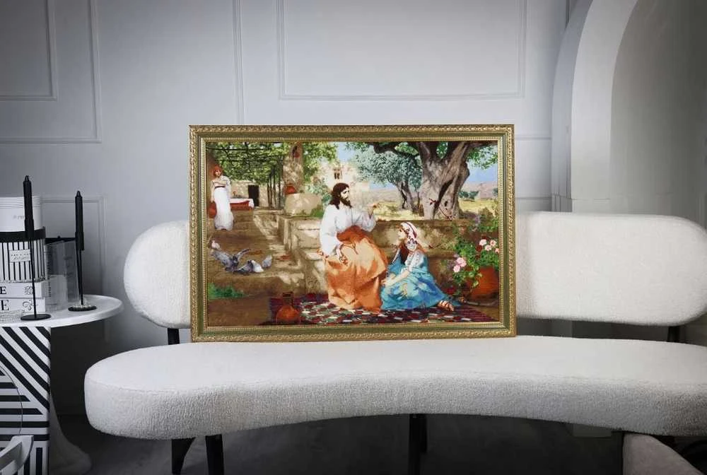 Beldizart Kryželiu siuvinėjimo rinkinys "Kristus su Morta ir Marija" 85 x 54 cm S/MK120