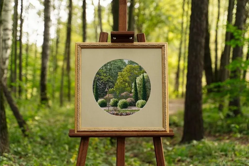 Zolotoe Runo Beldizart Kryželiu siuvinėjimo rinkinys "Vasaros parkas" 31.7×31.7 cm S/VM037
