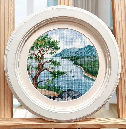 Oven Beldizart Kryželio siuvinėjimo rinkinys "Baikalo ežeras" S1519