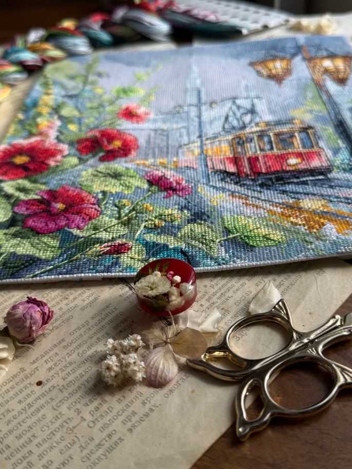 Beldizart Siuvinėjimo rinkinys "Rytinė tramvajus" 24,5 x 27 cm SANU-11