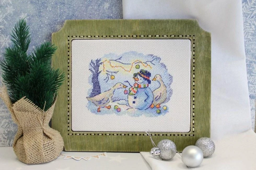 MP Studia Beldizart Kryželiu siuvinėjimo rinkinys "Snow Fun" SM-736