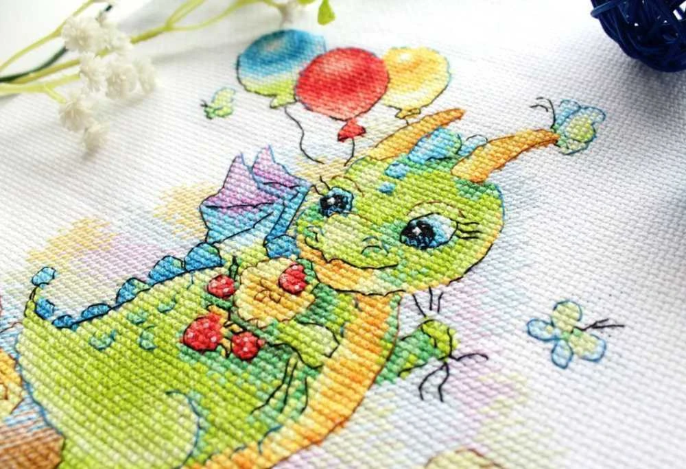 MP Studia Beldizart Ristinytės siuvinėjimo rinkinys "Gėlių pievoje" 18x15 cm SM-759 (D)