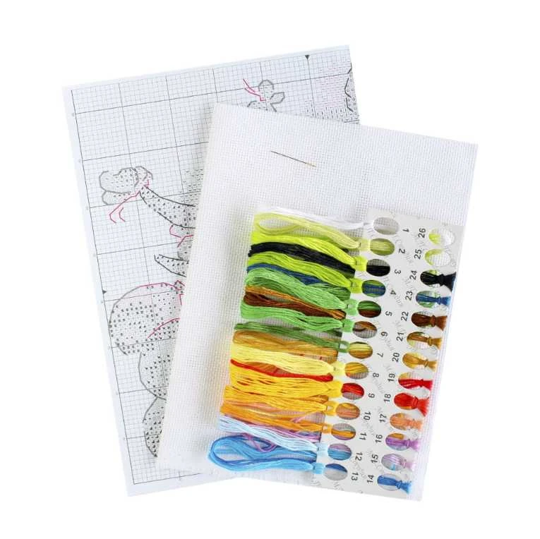 MP Studia Beldizart Ristinytės siuvinėjimo rinkinys "Gėlių pievoje" 18x15 cm SM-759 (D)