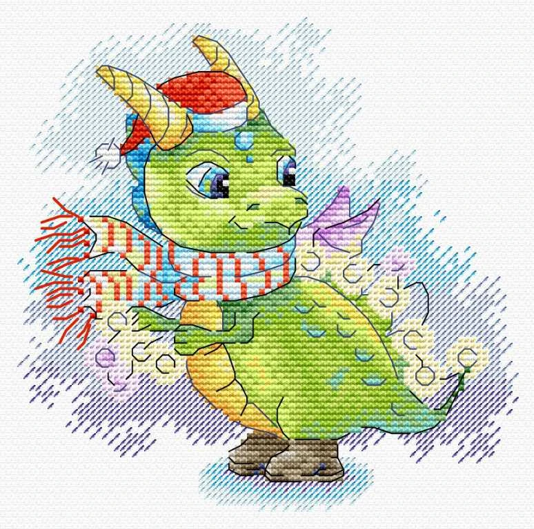 MP Studia Beldizart Kryželiu siuvinėjimo rinkinys "Apstulbinantis apdaras" 15x15 cm SM-760 (D)