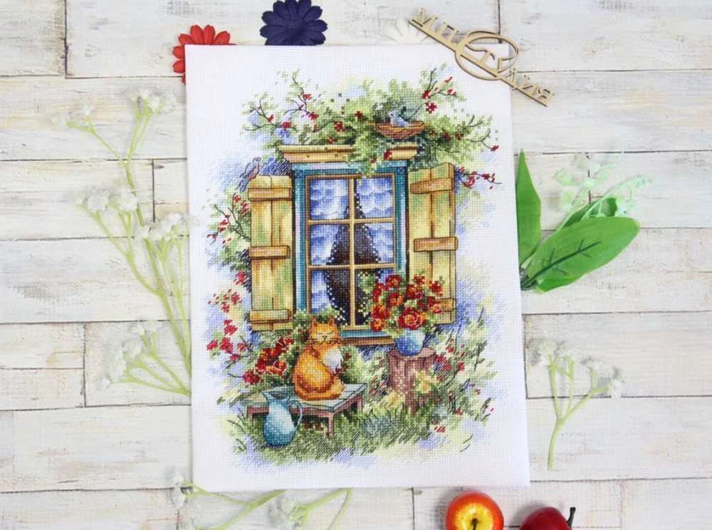 MP Studia Beldizart Kryželiu siuvinėjimo rinkinys "Kaimo idilė" 26x19 cm SNV-796