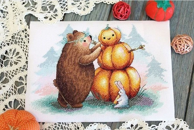 MP Studia Beldizart Kryželiu siuvinėjimo rinkinys "Pumpkinkeeper" SNV-809