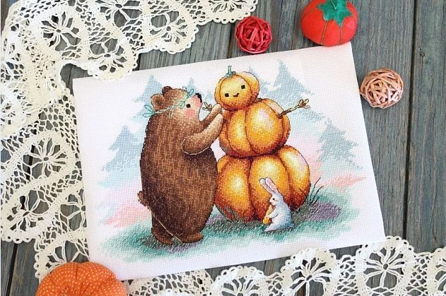 MP Studia Beldizart Kryželiu siuvinėjimo rinkinys "Pumpkinkeeper" SNV-809