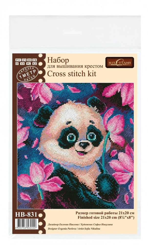 MP Studia Beldizart Kryželiu siuvinėjimo rinkinys „Romantiška panda“ SNV-831