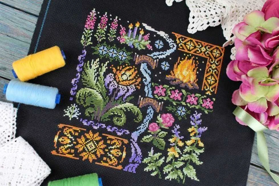MP Studia Beldizart Kryželio siuvinėjimo rinkinys "Sampler. Naktis" SNV-890
