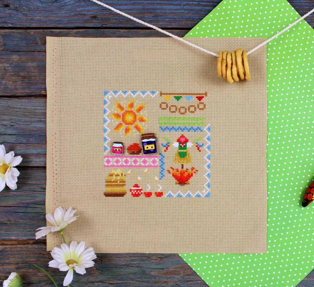 MP Studia Beldizart Kryželių siuvinėjimo rinkinys "Mini Sampler. Pancake Week" SNV-943