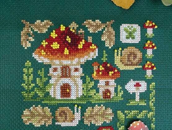 MP Studia Beldizart Kryželio siuvinėjimo rinkinys "Mini Sampler. Musmirės namelis" SNV-944