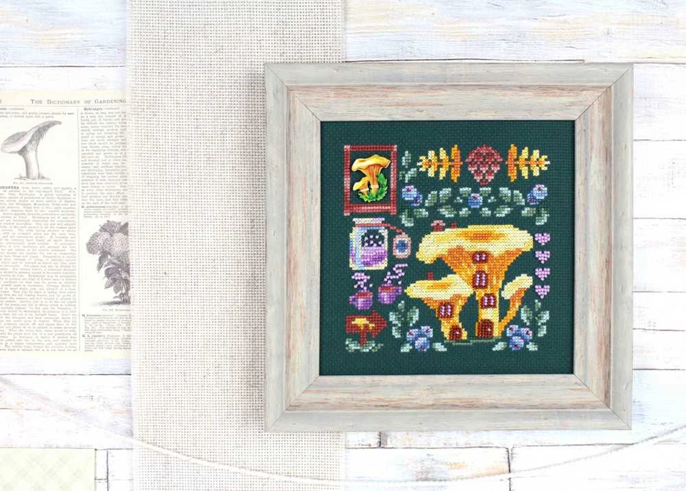 MP Studia Beldizart Kryželiu siuvinėjimo rinkinys "Mini Sampler. Chanterelle House" SNV-945
