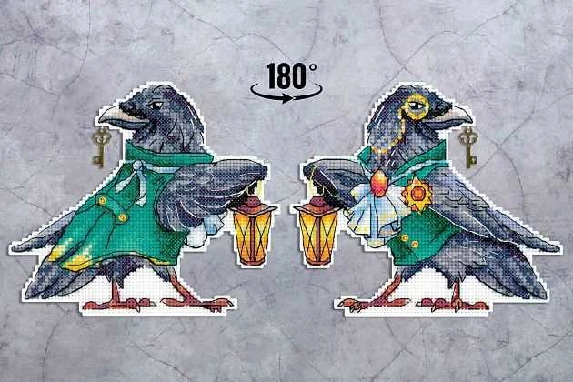 MP Studia Beldizart Kryžiaus siuvinėjimo rinkinys "Varnas" SR-927