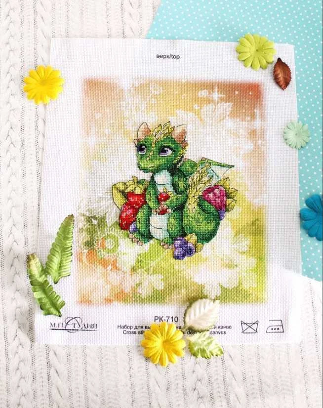 MP Studia Beldizart Kryželio siuvinėjimo rinkinys "Žemės sargas" 13x12cm SRK-710