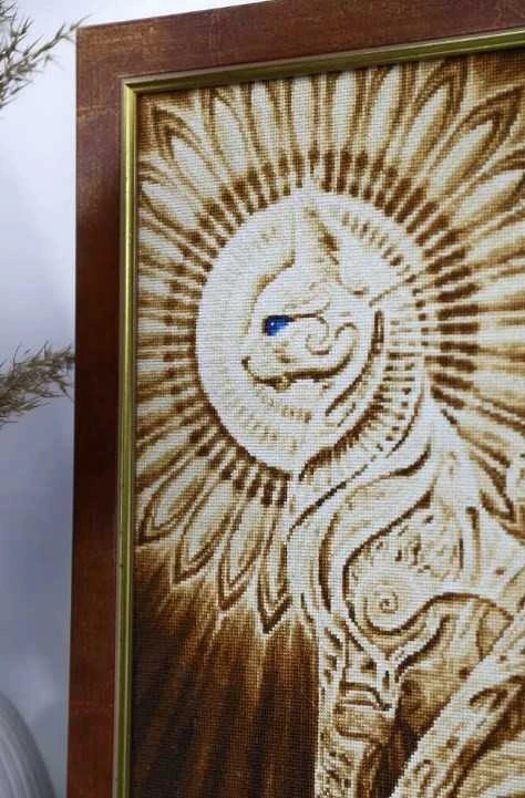 Beldizart (C) Skaičiuojamo kryžminio dygsnio rinkinys „Egipto katė“ S/F041