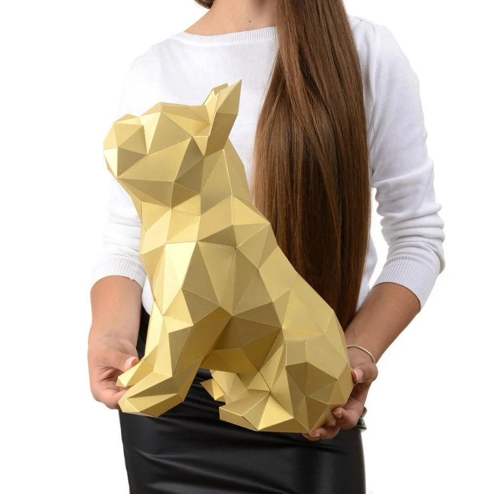 Beldizart Wizardi 3D popieriaus maketo rinkinys Bulldog PP-2BJU-GLD