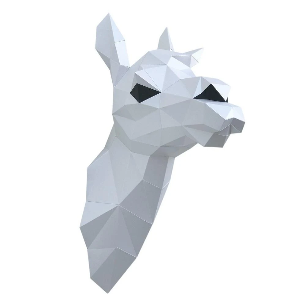 Beldizart WIZARDI 3D popieriaus amatų modeliai Lama (balta) PP-1LAM-WHT