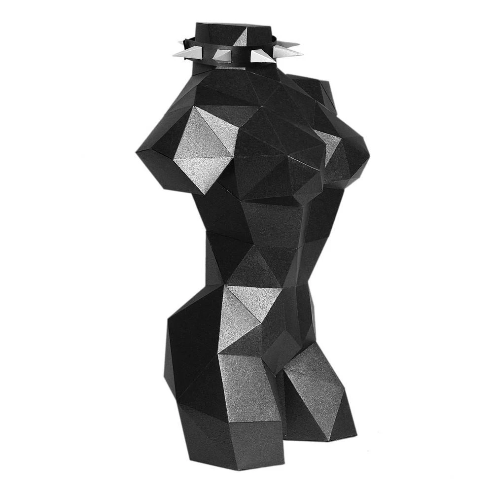 Beldizart WIZARDI 3D popieriaus amatų modeliai Skulptūra (juoda) PP-2STO-BLA