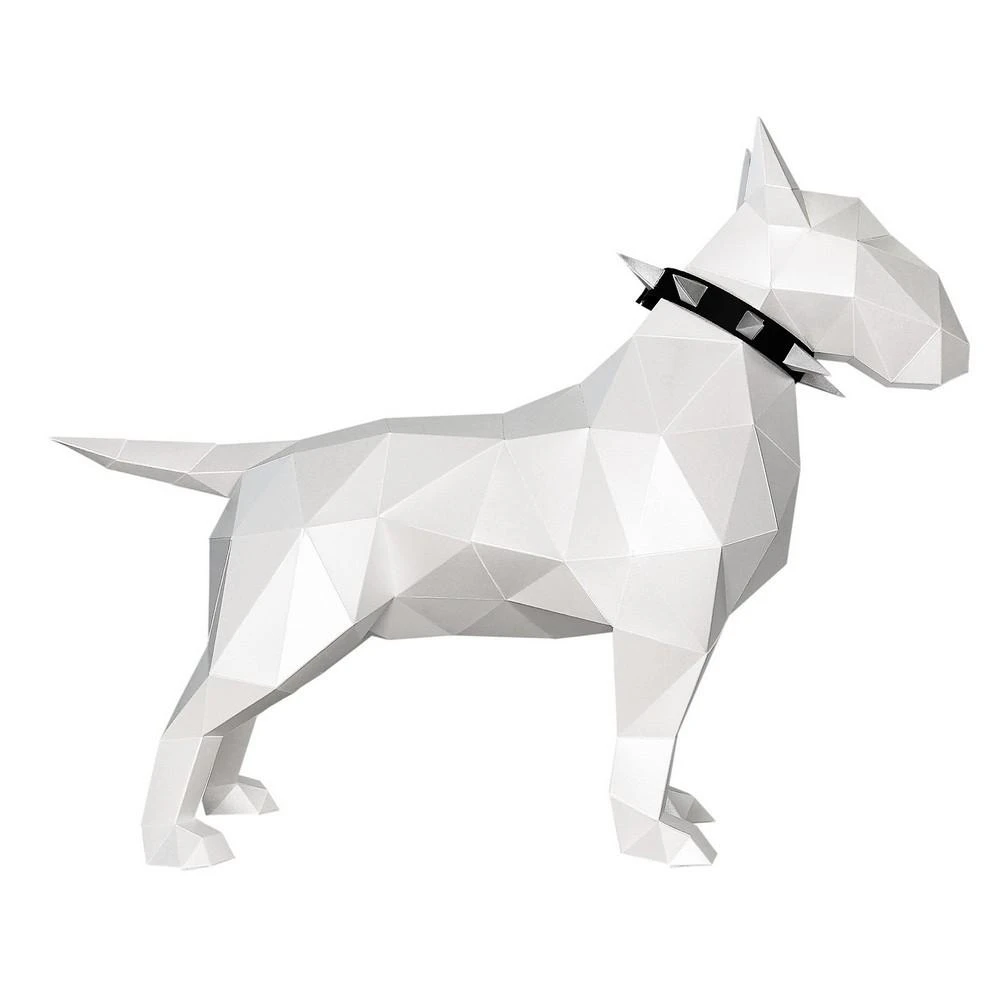 Beldizart WIZARDI 3D popieriaus modeliai Bull terrier PP-2BLT-WHT
