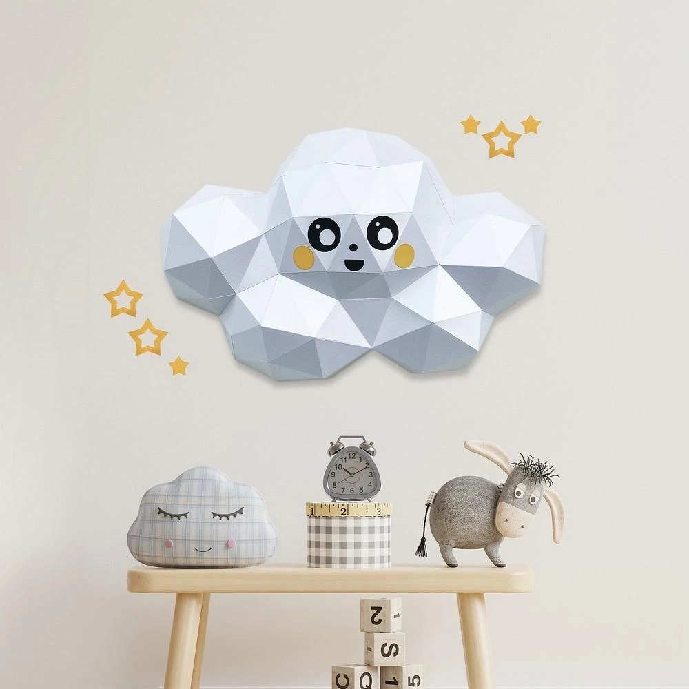 Beldizart WIZARDI 3D popieriaus maketai Cloud PP-1OBL-WHT
