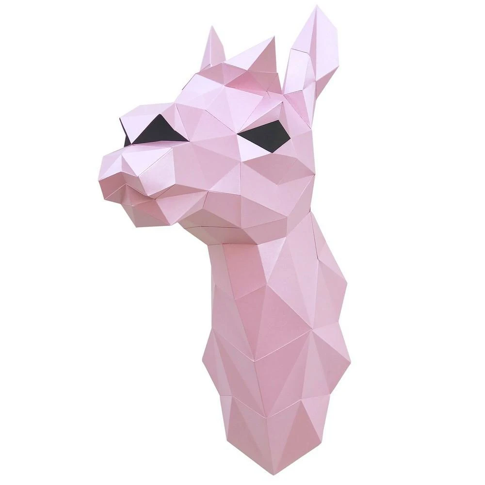 Beldizart WIZARDI 3D popieriaus modeliai Lama (rožinė) PP-1LAM-PIN