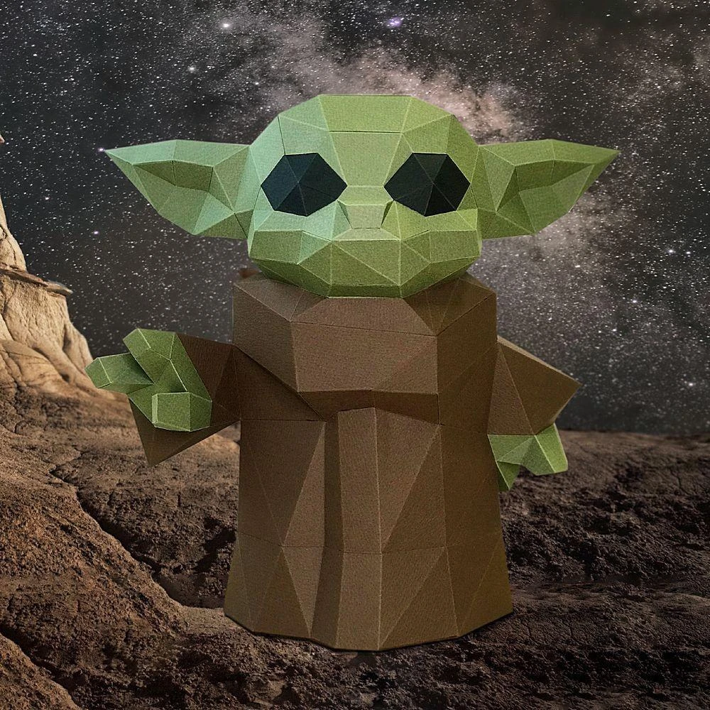 Beldizart WIZARDI 3D popieriniai modeliai Baby Yoda PP-2YDA-3WAS