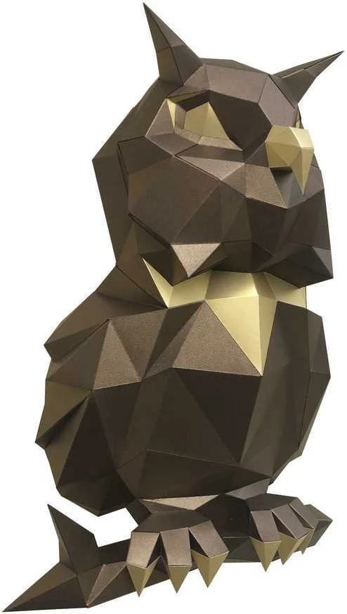 Beldizart Wizardi 3D popieriaus modeliavimo rinkinys Pelėda Bronze PP-1SOV-2BG