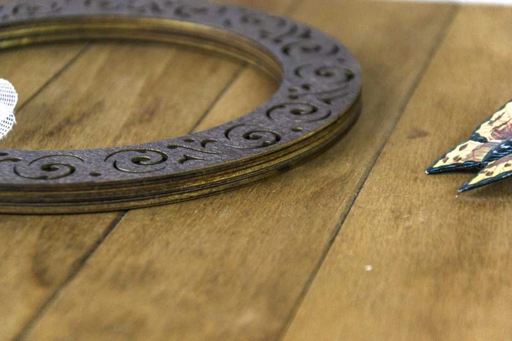 Embroidery Craft BOBKOVA ANNA FOP, reg. Nr. 2917408480 Lankas su magnetais 18 cm (Wenge) PM-017-1818W