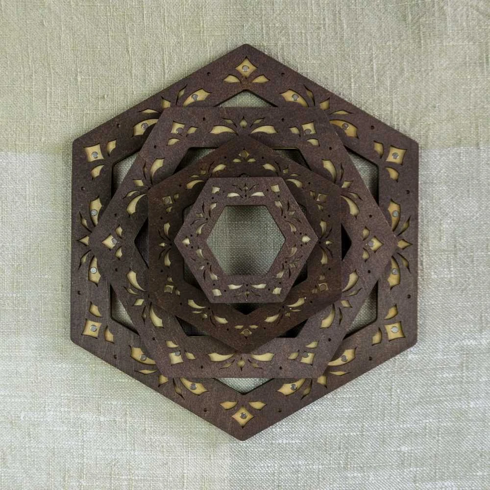 Embroidery Craft BOBKOVA ANNA FOP, reg. Nr. 2917408480 Lankelis su magnetais 14x16 cm (Wenge) PM-018-1416W