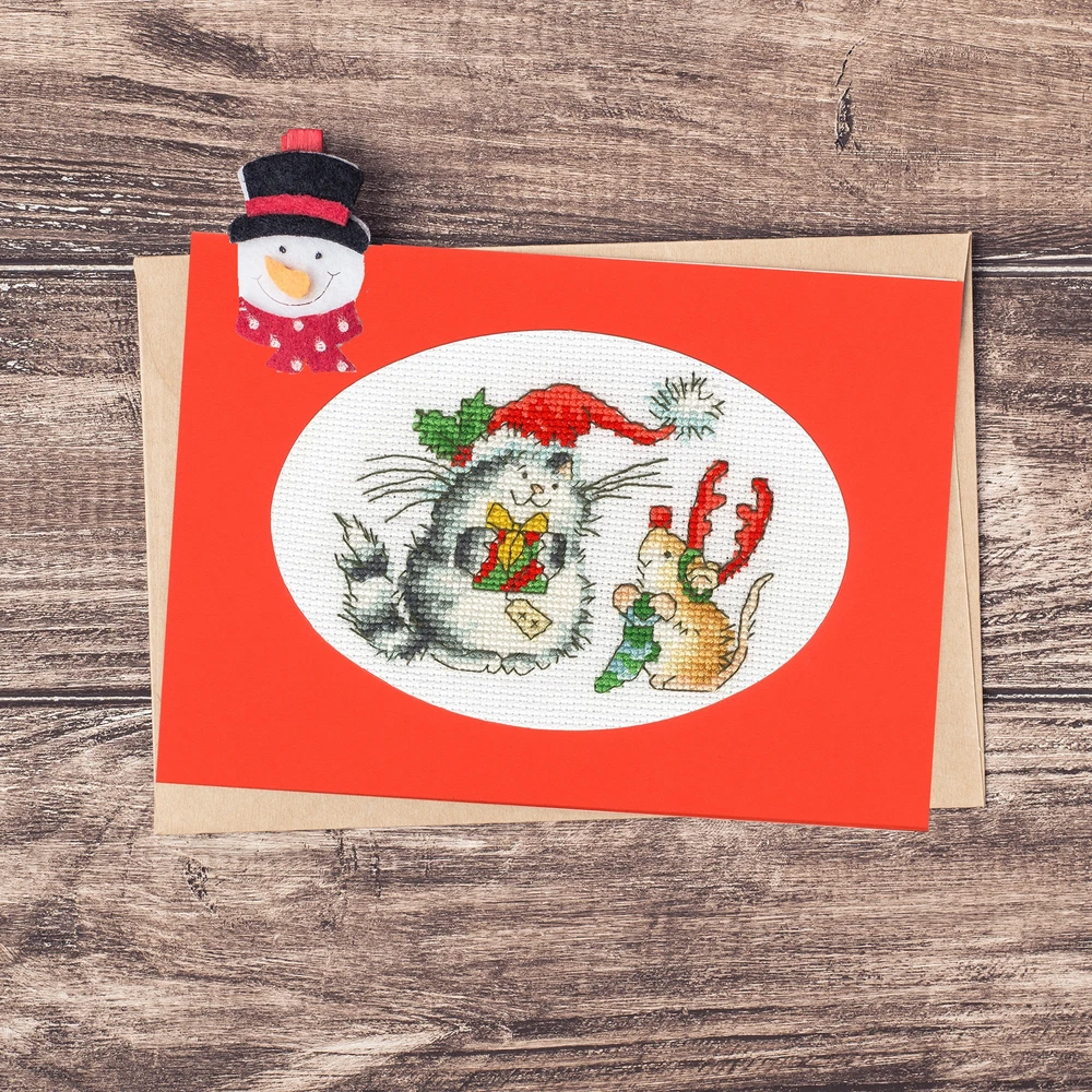 Bothy Threads Cross stitch "Christmas Card - Secret Santa" XMAS65 13x9 cm