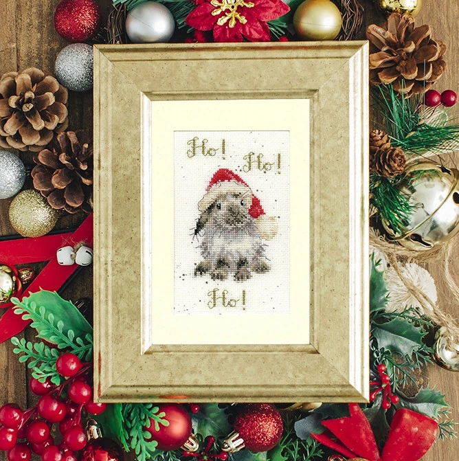 Bothy Threads Cross stitch "Christmas Card - HO!HO!HO!" XMAS49 10x16 cm