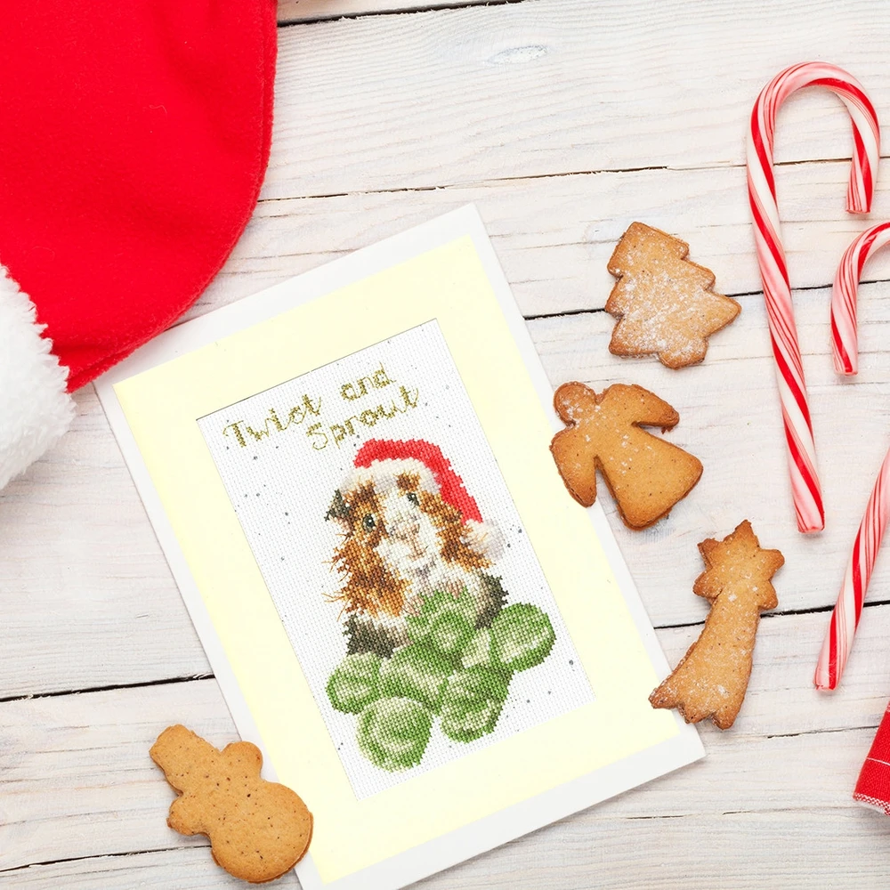 Bothy Threads Cross stitch "Christmas Card Twist And Sprout" XMAS58 10x16 cm