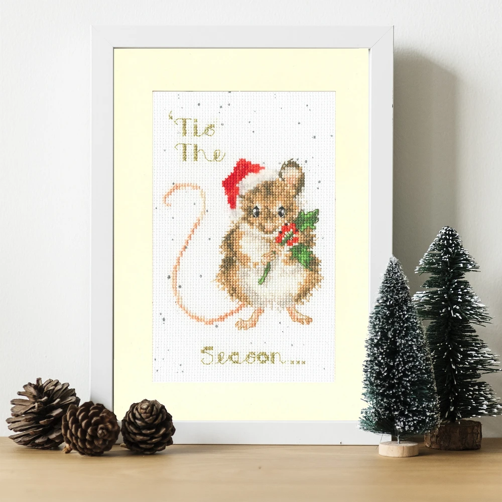 Bothy Threads Cross stitch "Christmas Card - 'Tis The Season" XMAS56 10x16 cm