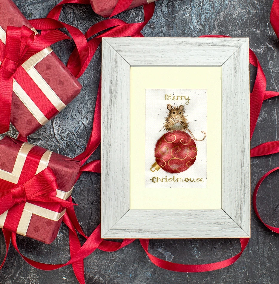 Bothy Threads Cross stitch "Christmas Card - Merry Christmouse" XMAS50 10x16 cm