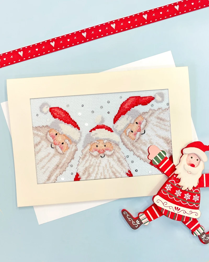Bothy Threads Cross stitch "Christmas Card - Santa Selfie" XMAS88 16x10 cm