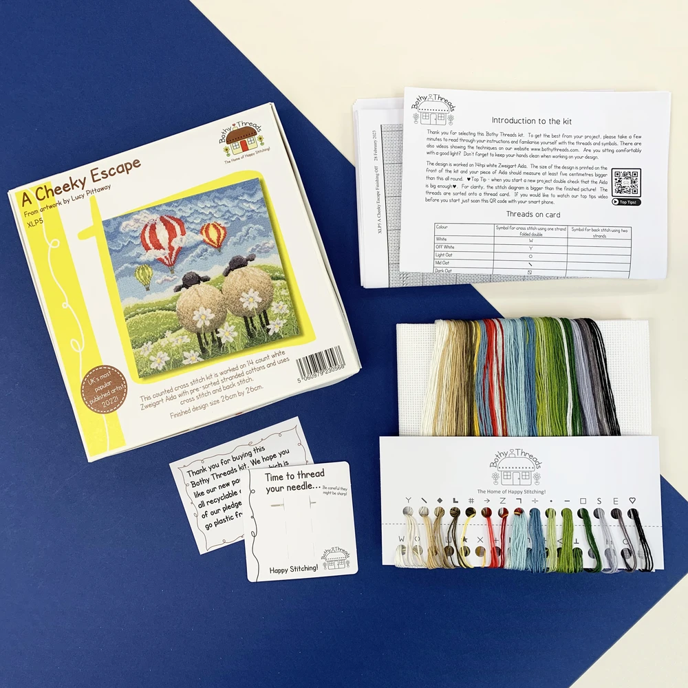 Bothy Threads Cross stitch kit "A Cheeky Escape" XLP5 26x26 cm