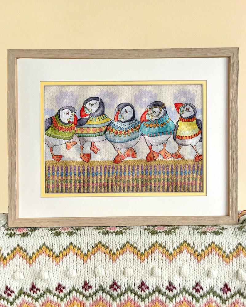 Bothy Threads Cross stitch kit "A Fair Isle Flock" XEB1 31x19 cm
