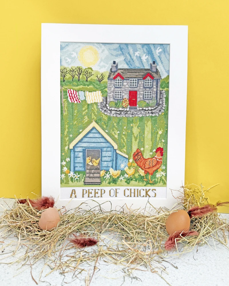 Bothy Threads Cross stitch kit "A Peep Of Chicks" XDD12 26x36 cm