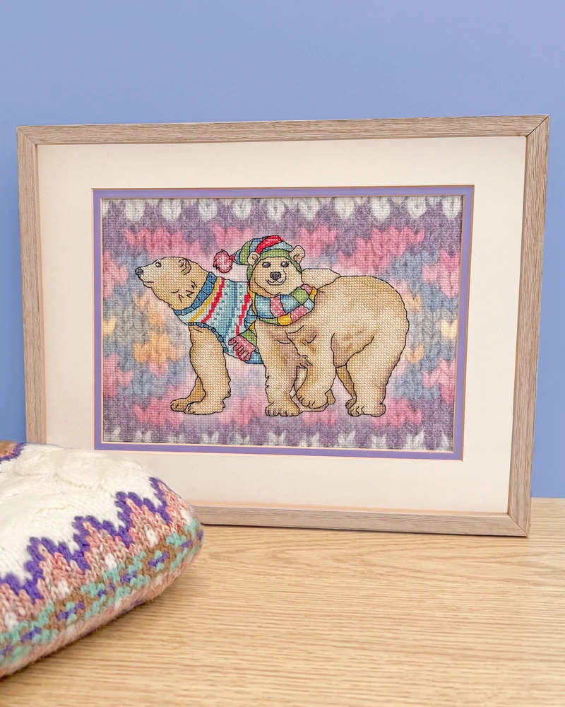 Bothy Threads Cross stitch kit "A Polar Pair" XEB4 24.5x19 cm