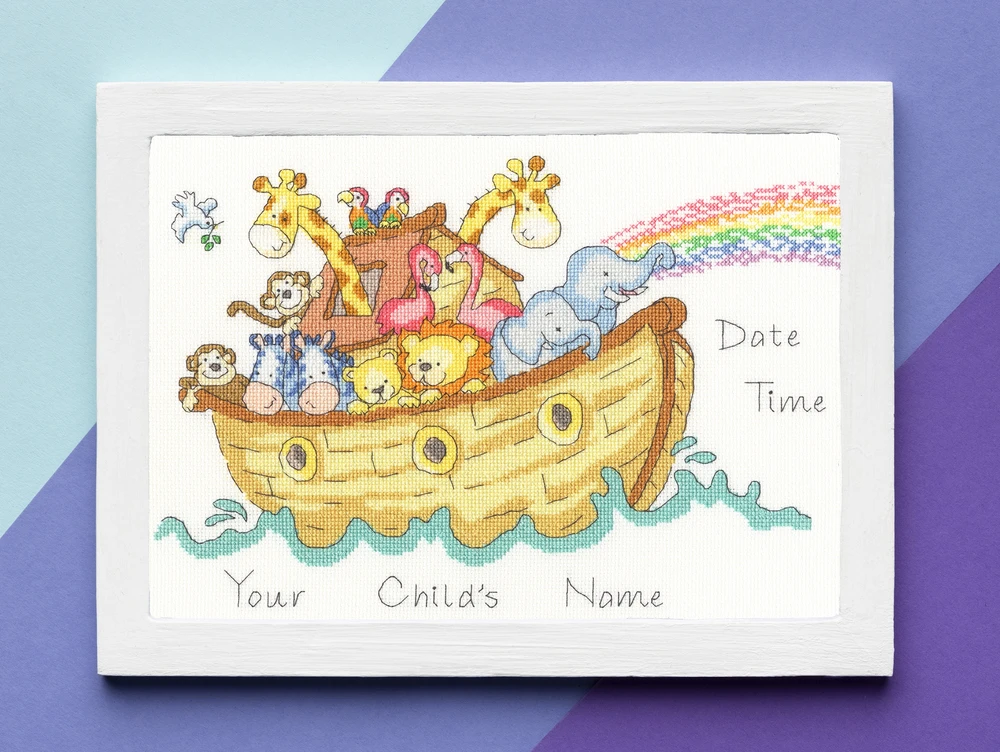 Bothy Threads Cross stitch kit "Baby Ark Sampler" XNB5 36x26 cm