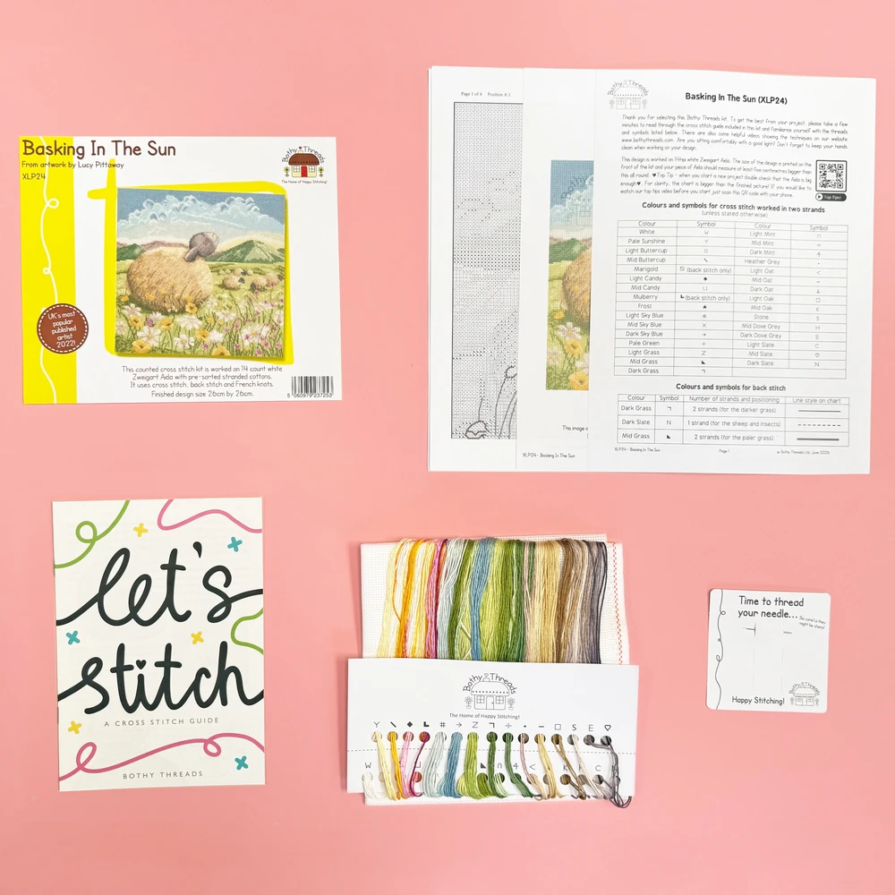 Bothy Threads Cross stitch kit "Basking In The Sun" XLP24 26x26 cm
