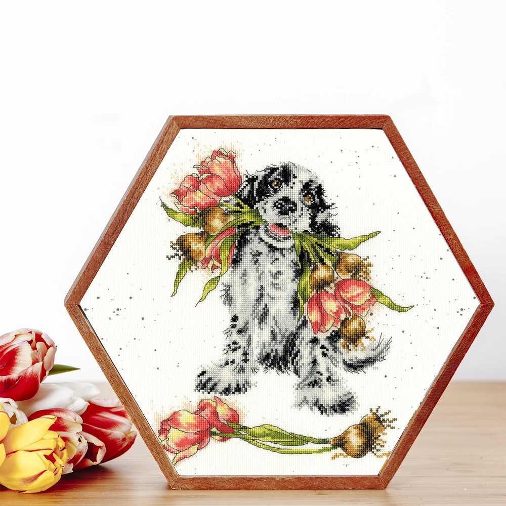 Bothy Threads Cross stitch kit "Blooming With Love" XHD99 26x26 cm