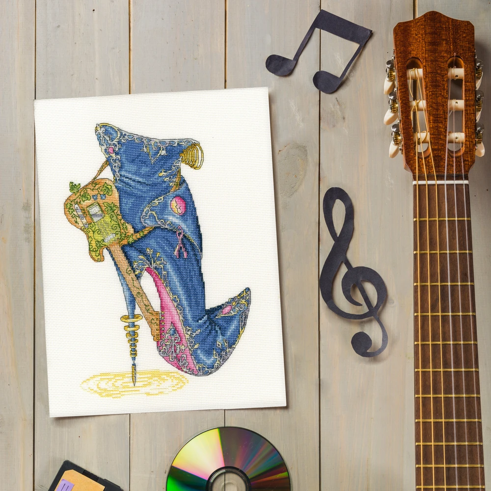 Bothy Threads Cross stitch kit "Blues And Sole" XSK25 21x30 cm